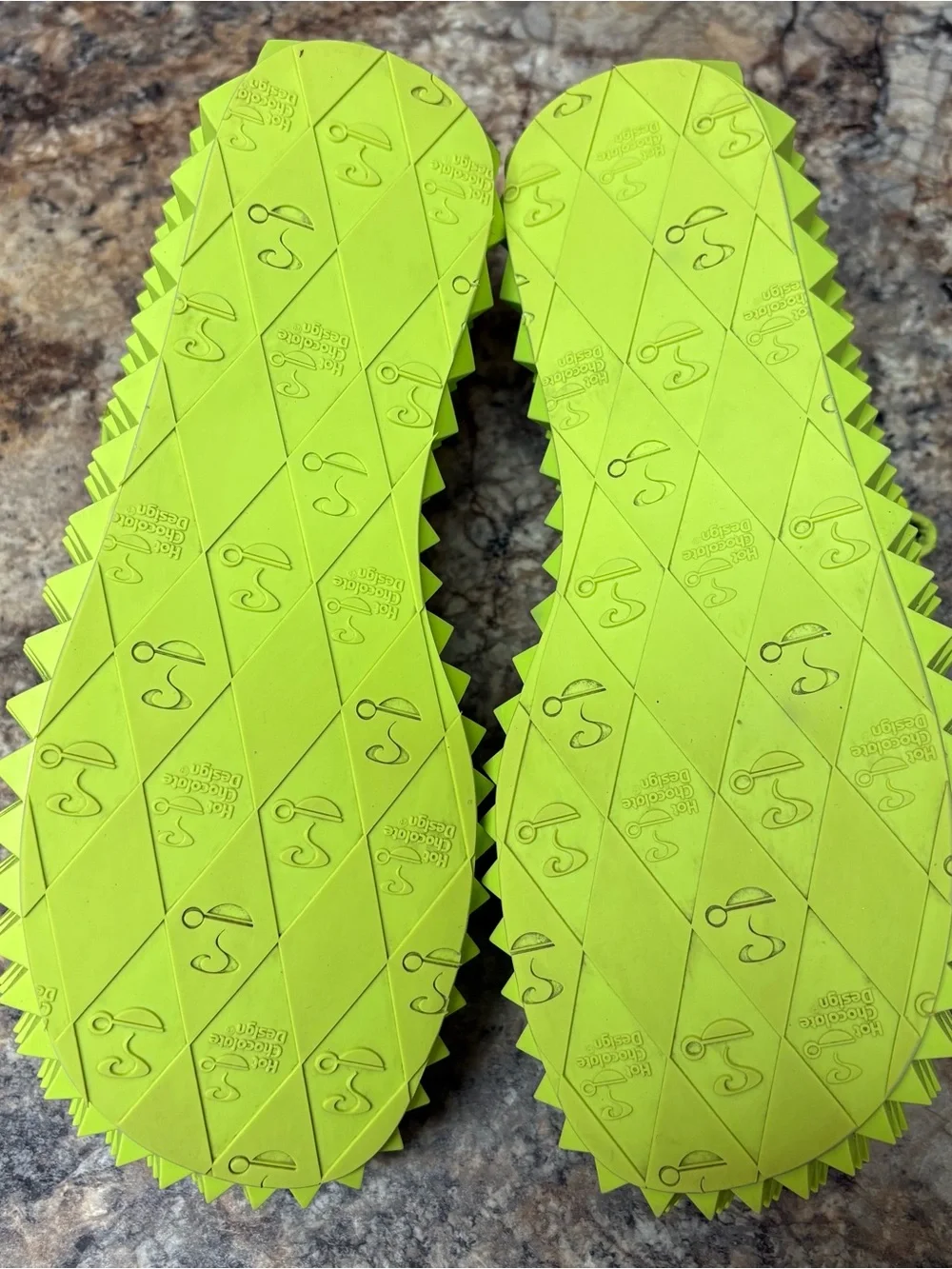 Chocolaticas Rave Mary Jane Platform Neon Shoes Reflective Size 8